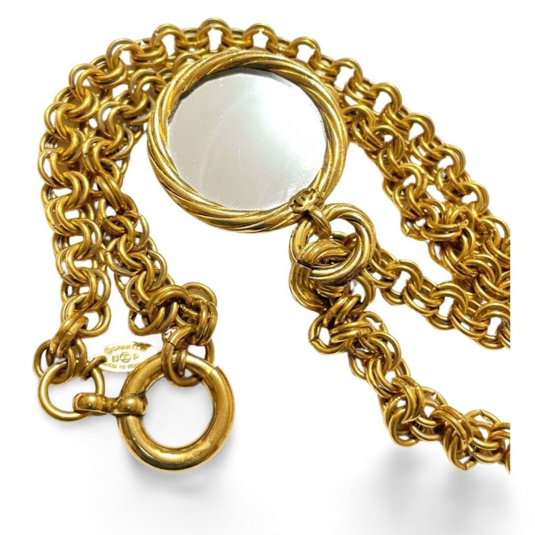 Chanel Vintage CHANEL nice and heavy chain necklace with mirror Size ONE SIZE - 2 Thumbnail