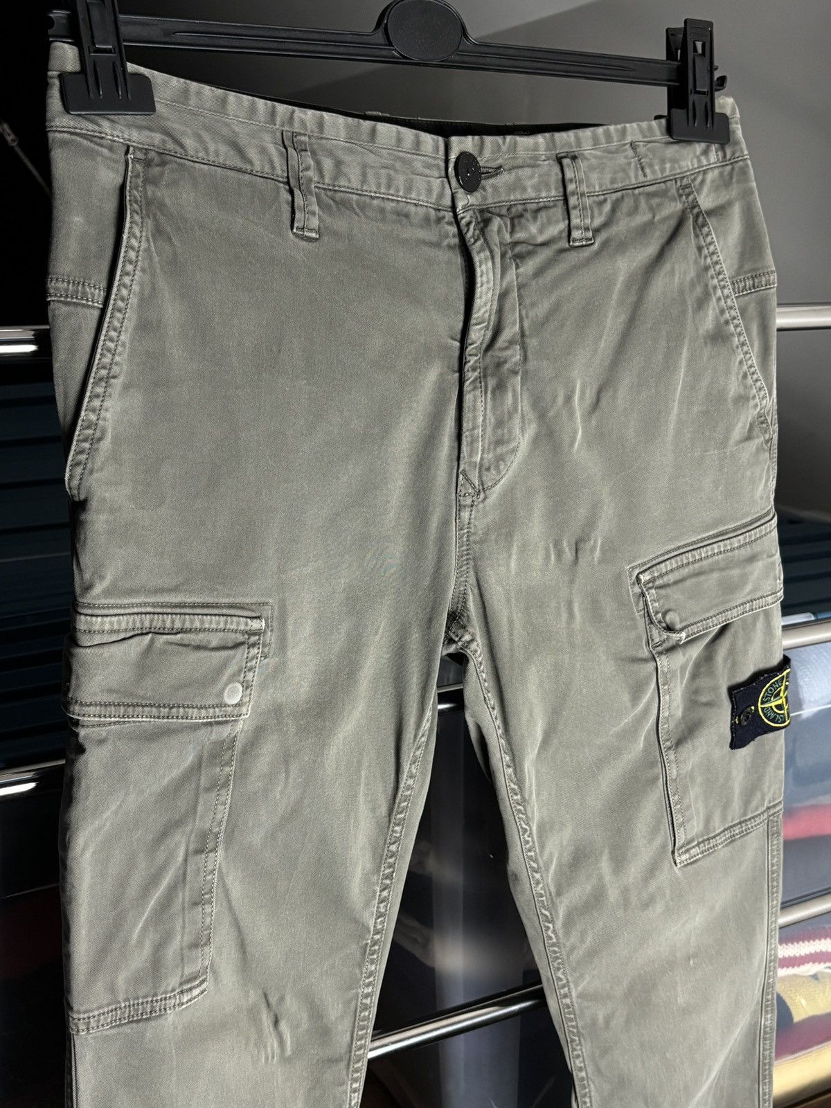 Stone Island Stone Island washed green cargo pants Size US 30 / EU 46 - 3 Thumbnail