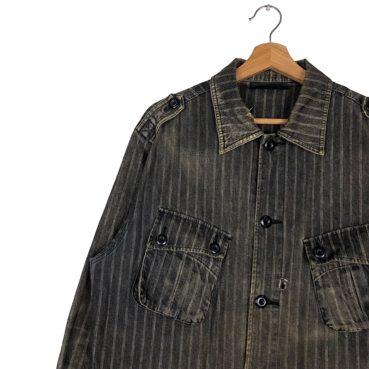 Japanese Brand 🔥Vintage Hickory Chore Jacket Airwalk Hybrid Issey Miyake Size US L / EU 52-54 / 3 - 7 Thumbnail