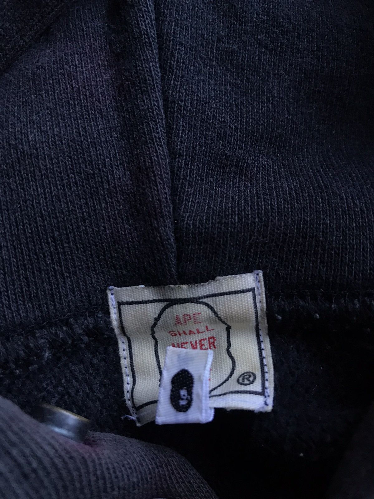 Bape Faded Black Bape Hoodie Size US L / EU 52-54 / 3 - 9 Thumbnail