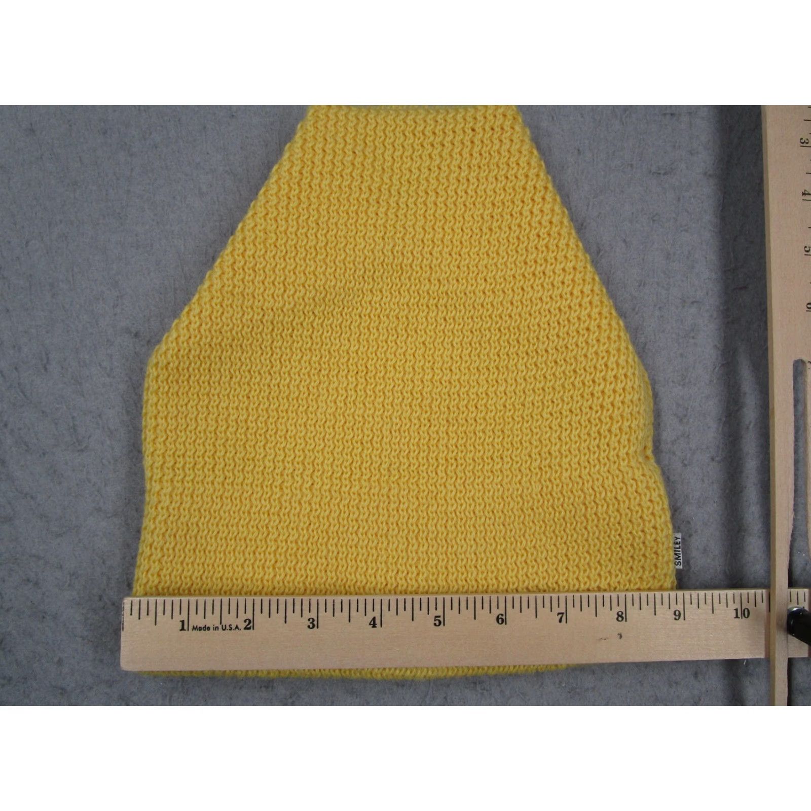 Vintage Smiley Parks Nevada Beanie Knit Wool Yellow Made USA Mens Winter Ski Cap Size ONE SIZE - 5 Thumbnail