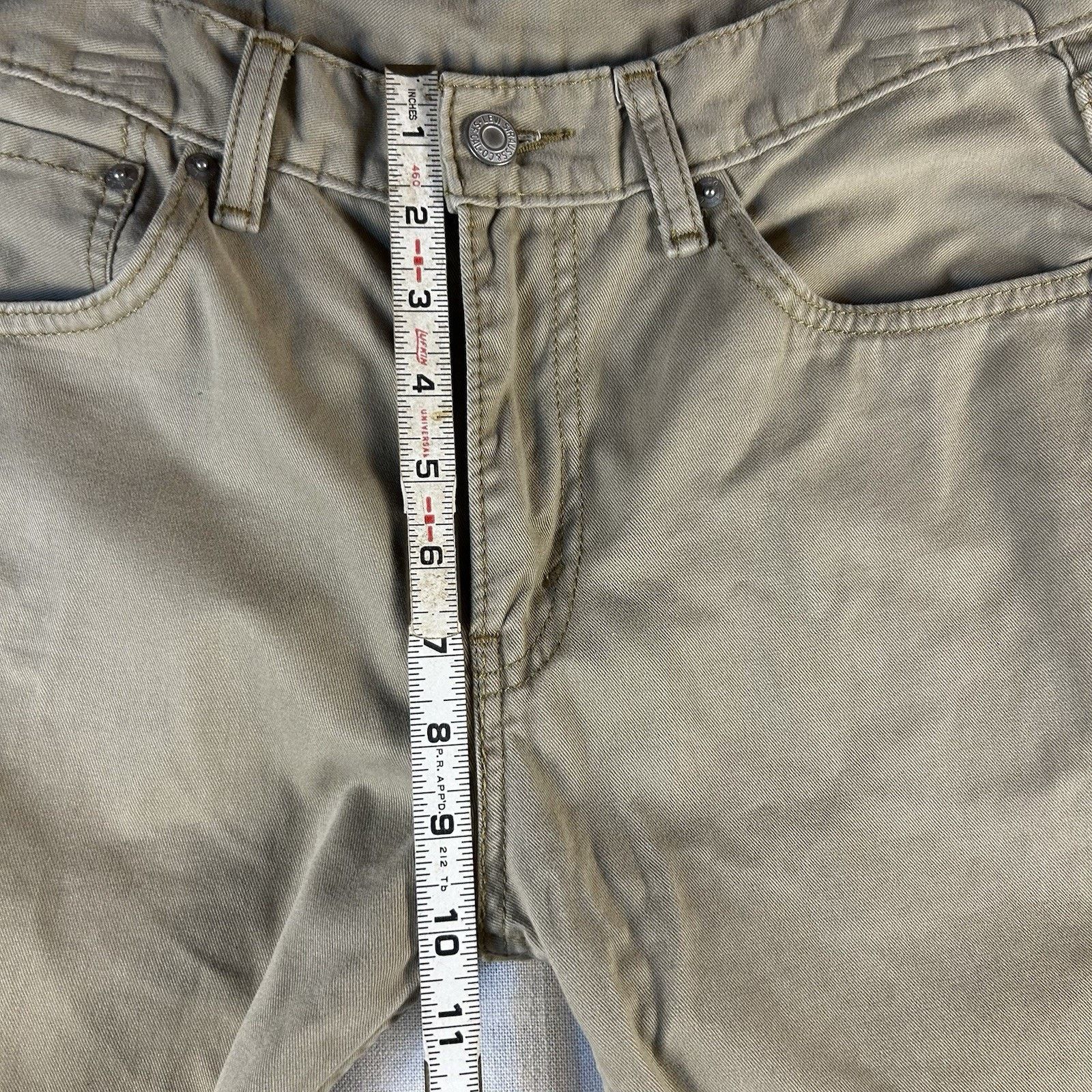 Levi's Levi's 508 Tapered Khaki 100% Cotton Pants Men's Size 29x32 Size US 29 - 3 Thumbnail