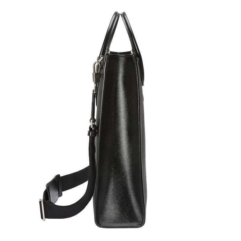 Gucci GUCCI Black GG Canvas Medium Tote Bag New & Auth Size ONE SIZE - 4 Thumbnail