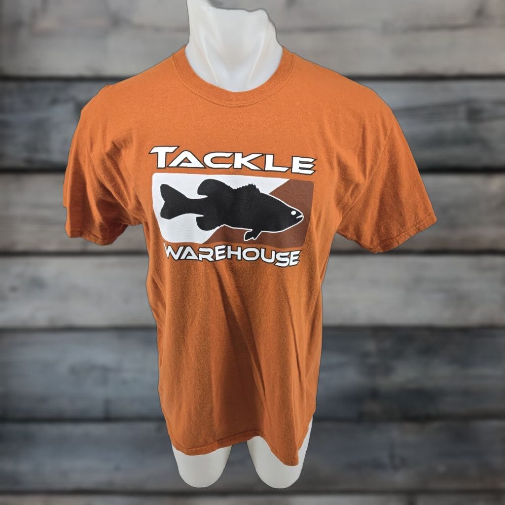 Gildan Gildan T-Shirt Mens Large Rust Orange Cotton Crew Neck Short Sleeve Logo Tackle Warehouse Casual Outdoor All Seasons Regular Fit Size US L / EU 52-54 / 3 - 1 Thumbnail