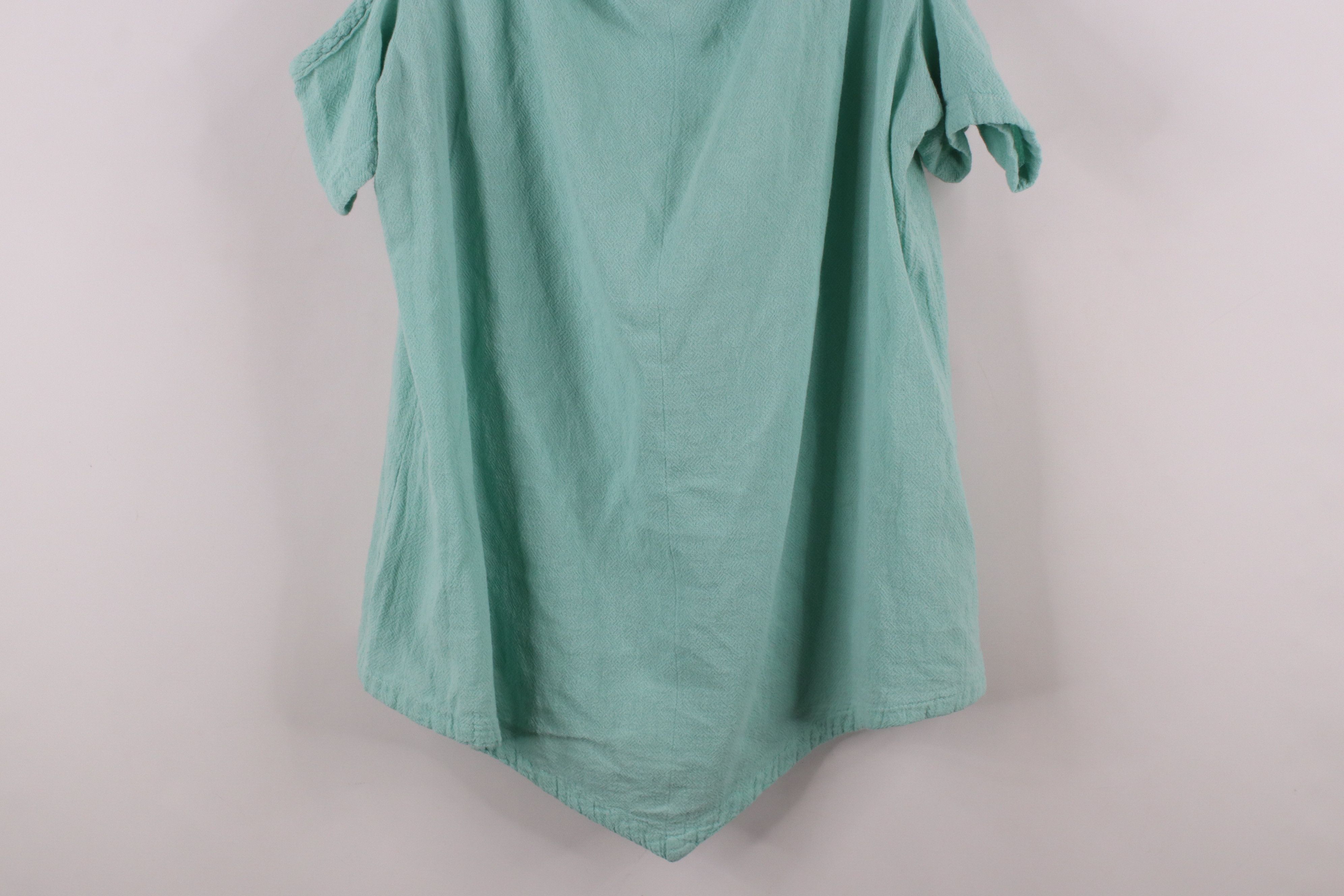 Vintage Vintage 90s Streetwear Gauzy Cotton Open Shoulder T-Shirt Size L / US 10 / IT 46 - 11 Thumbnail
