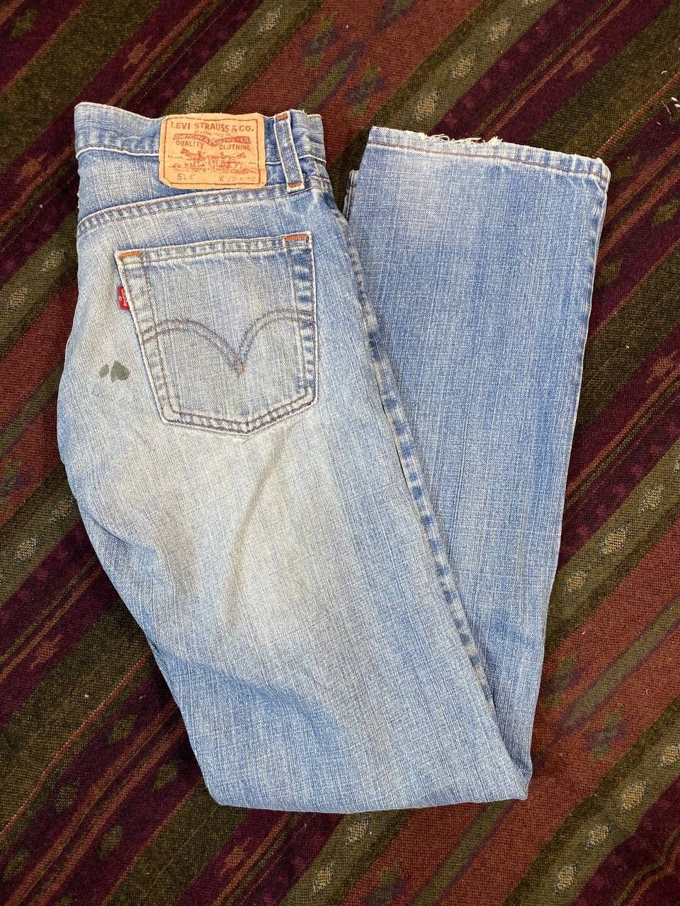 Levi's vintage levis 514 slim straight denim nice design Size US 31 - 2 Thumbnail