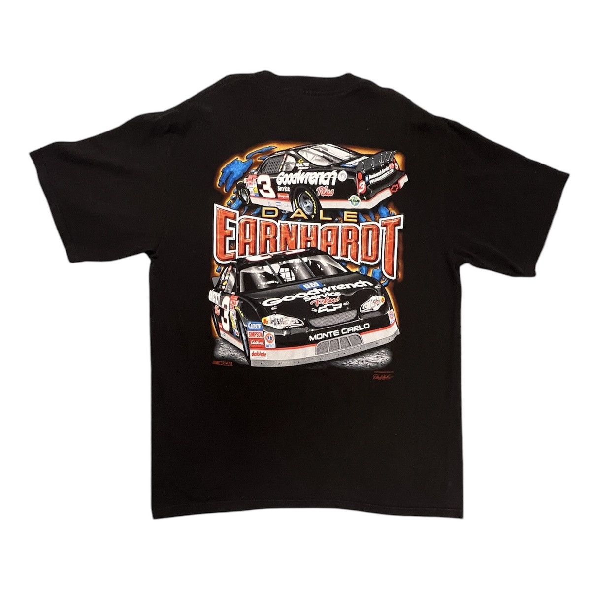 Chase Authentics × NASCAR × Vintage Vintage 90s DALE EARNHARDT NASCAR T-Shirt - CHEVROLET Racing Size US XL / EU 56 / 4 - 2 Thumbnail