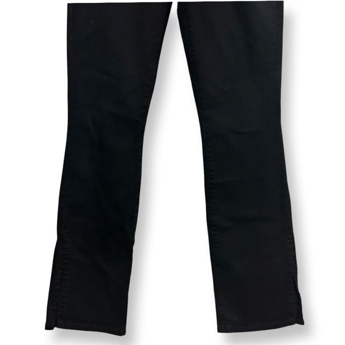 Baldwin Bldwn Vented Skinny Fit Jeans Side Slits Hem Black W 27 NWT Size 27" / US 4 / IT 40 - 6 Thumbnail