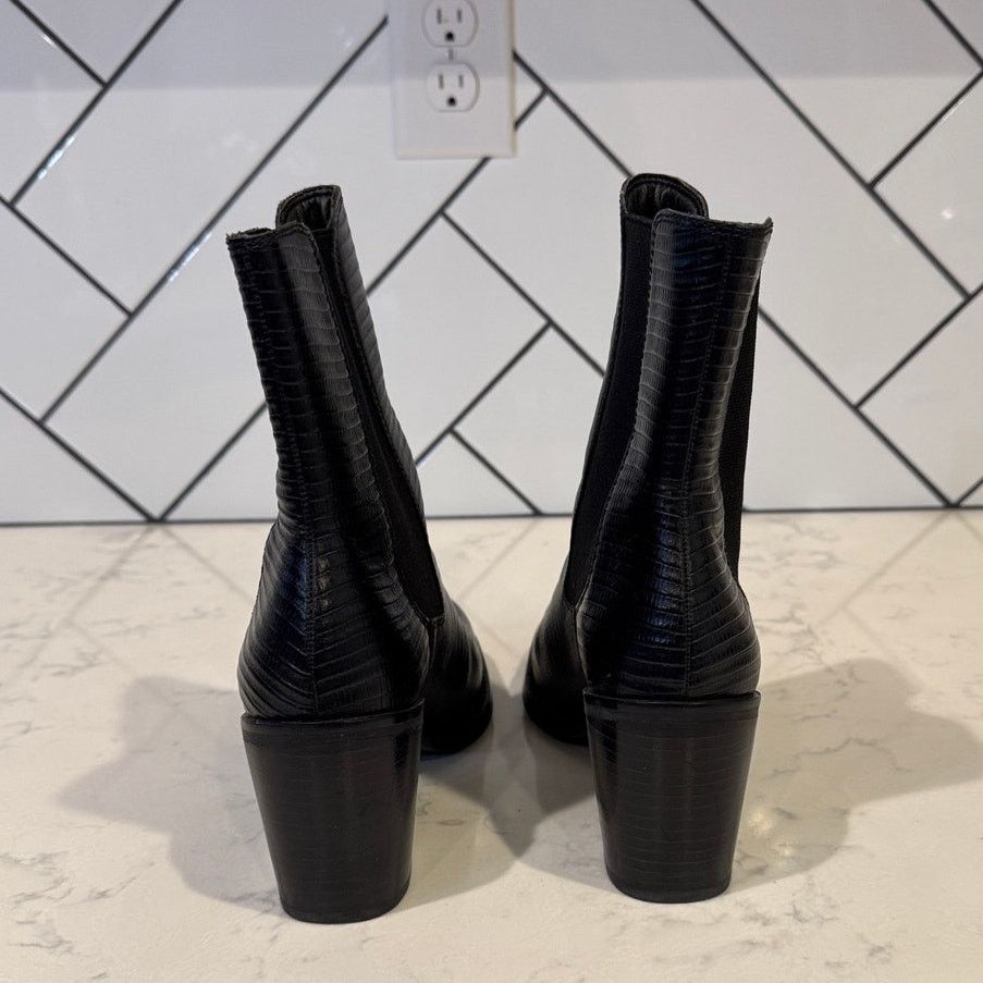 Matisse Matisse Mesmerize leather pull-on chunky heel boots size 7 Size US 7 / IT 37 - 4 Thumbnail