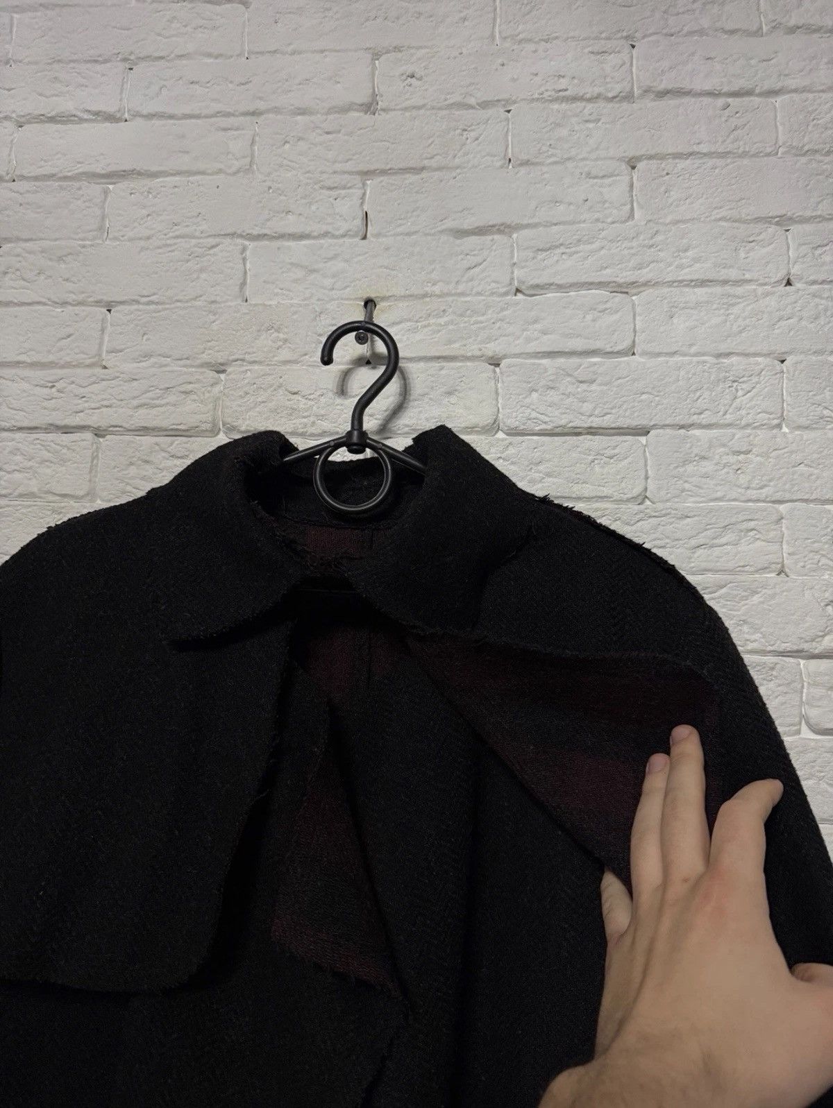 Cop Copine Cop Copine Wool Avant Garde Long Trench Coat Sz L Size L / US 10 / IT 46 - 3 Thumbnail