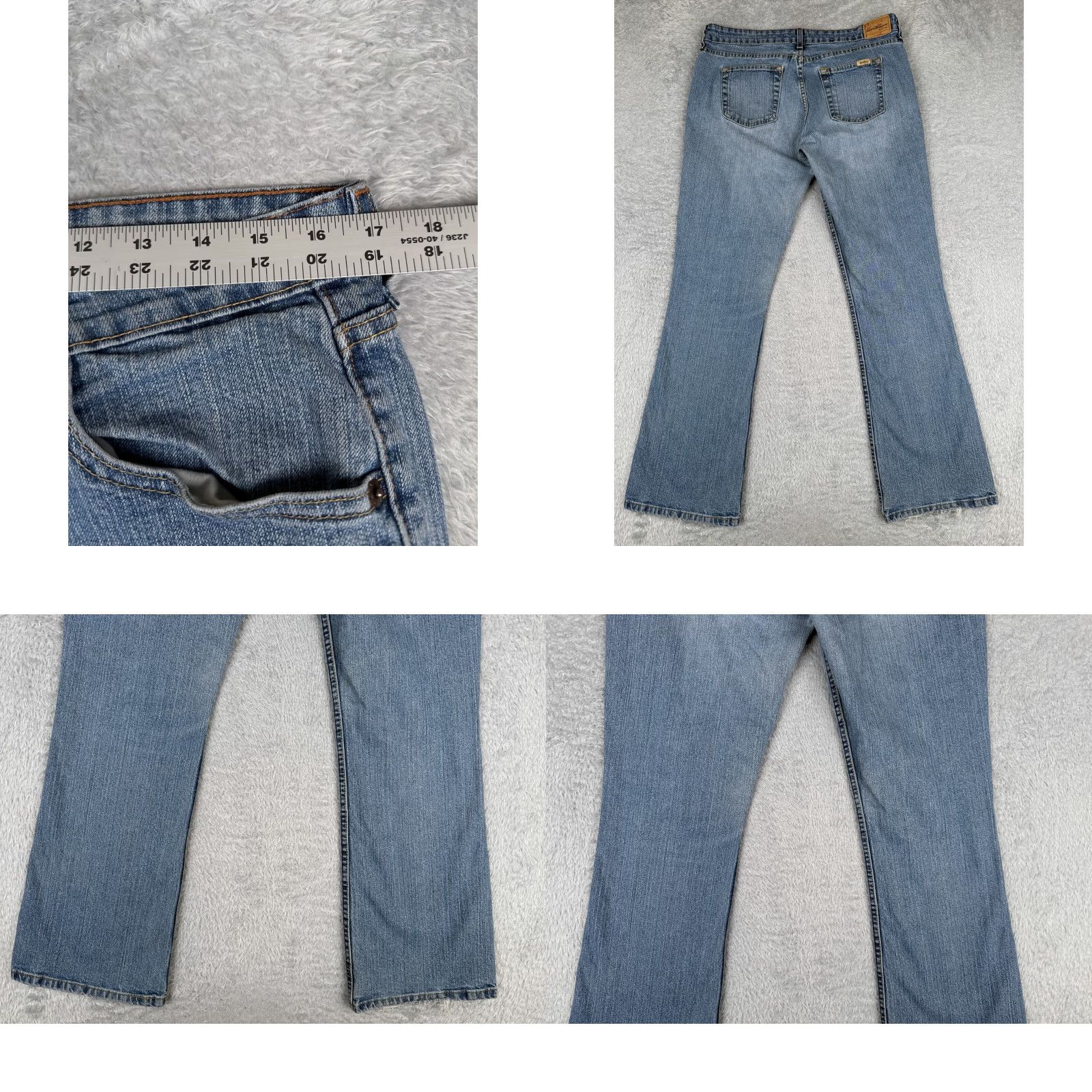 Levi's Levis Jeans Womens 12 Blue Denim Stretch Low Rise Bootcut Cotton Blend 34x31 Size 34" / US 12 / IT 48 - 9 Thumbnail