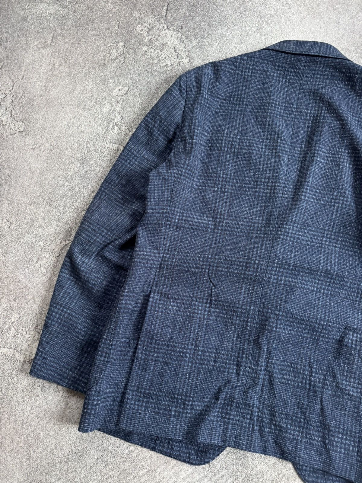 Lardini Lardini L/XL Chekered blue blazer button up jacket casual Size US L / EU 52-54 / 3 - 14 Thumbnail