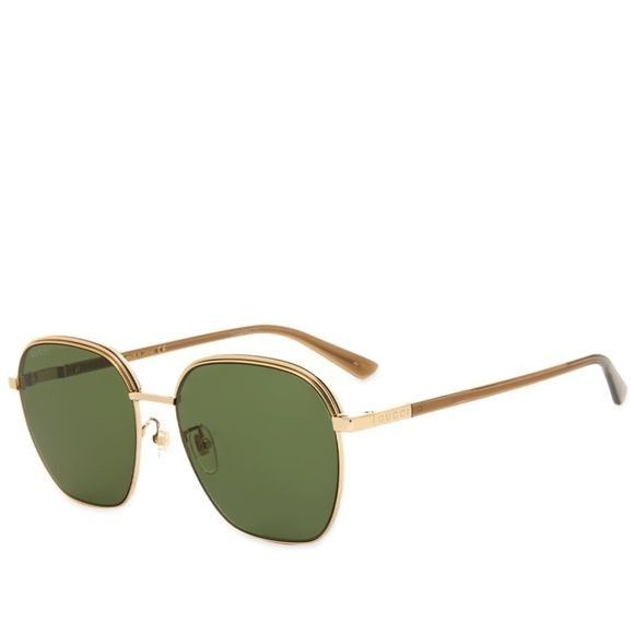 image of New Gucci Gg1100Sa - 003 Green Gold Sunglasses, Men's