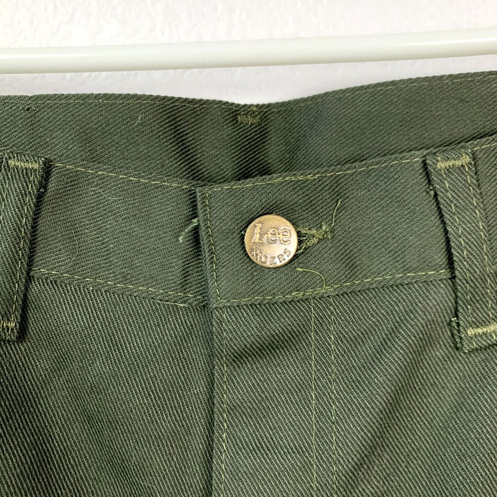 Vintage VINTAGE Lee Riders Jeans Work Green 30x34 Regular 5-Pocket Denim Pants Straight Mens Lee Riders Green Jeans Size US 30 / EU 46 - 3 Thumbnail
