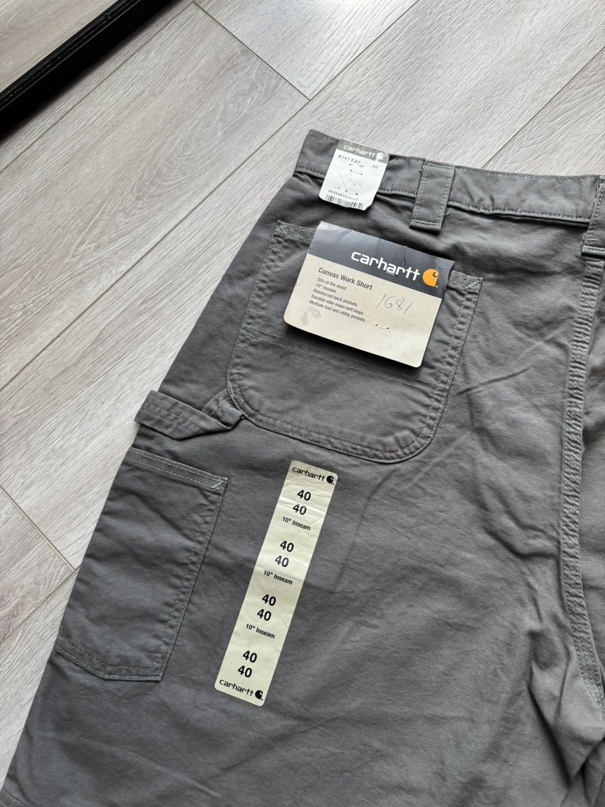 Carhartt × Vintage Carhartt Cargo Shorts Streetwear Style Size US 36 / EU 52 - 2 Thumbnail