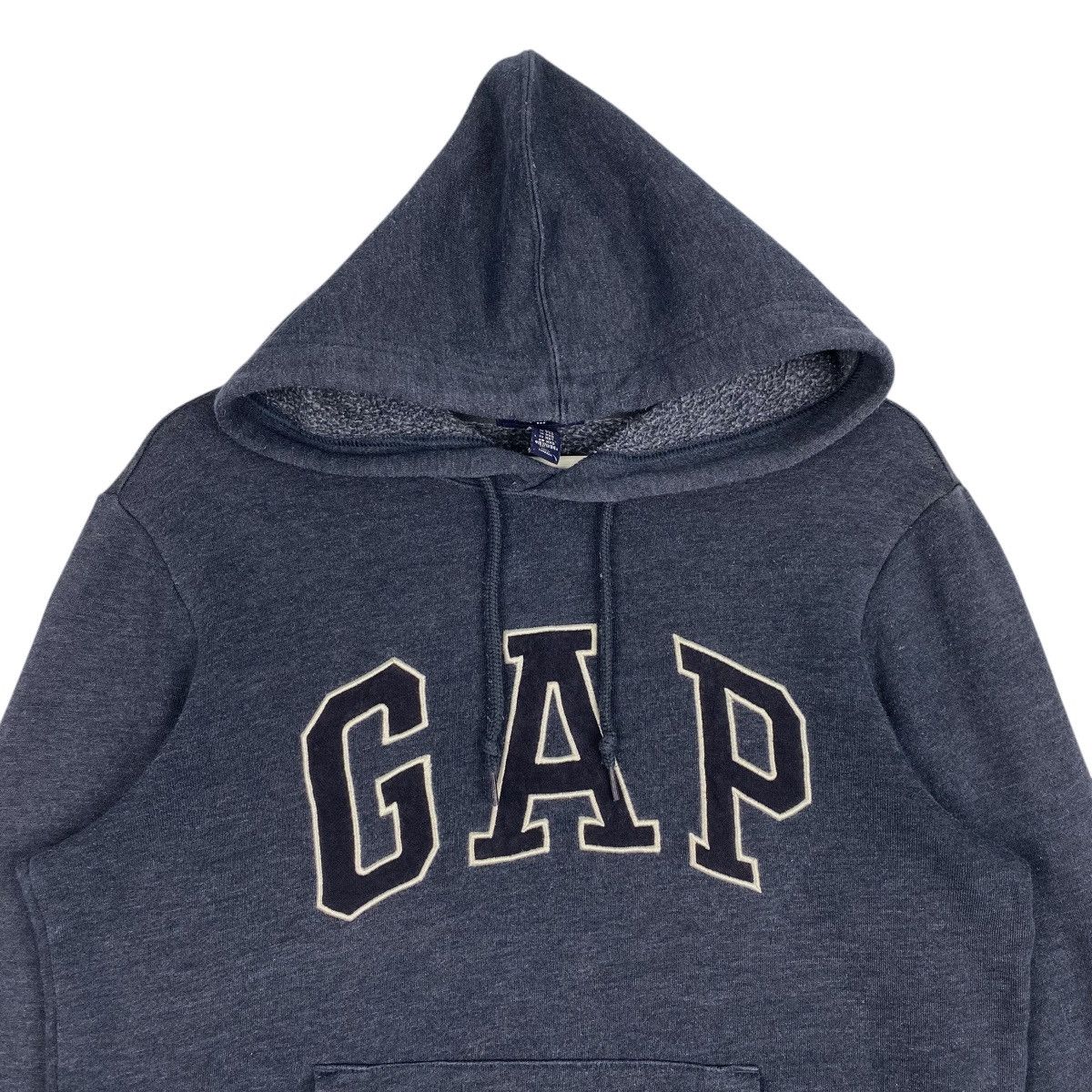 Gap × Vintage Vintage Gap Hoodie Embroidered Sweatshirt Navy Blue Size US L / EU 52-54 / 3 - 4 Thumbnail