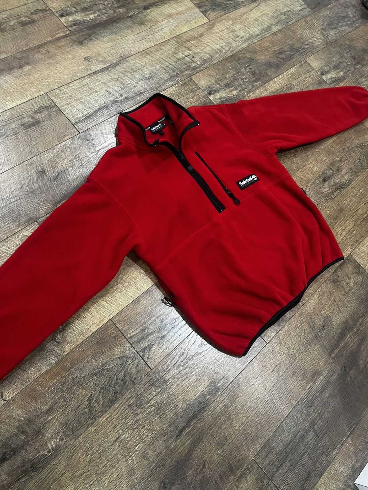 Timberland Vintage 1987 Timberland Polartec 1/2 Zip Fleece Red Large Size US L / EU 52-54 / 3 - 4 Thumbnail