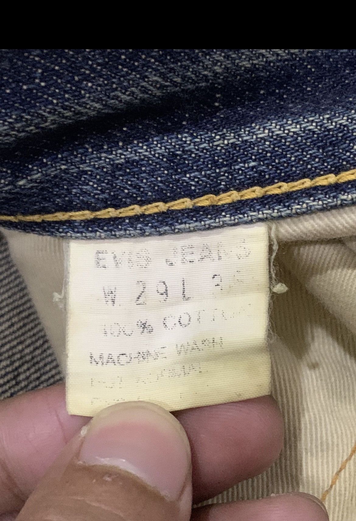 DENIM TEARS × Evisu × Who Decides War Vintage Evis ButtonFly Buckle Waist Jeans Size US 30 / EU 46 - 16 Thumbnail