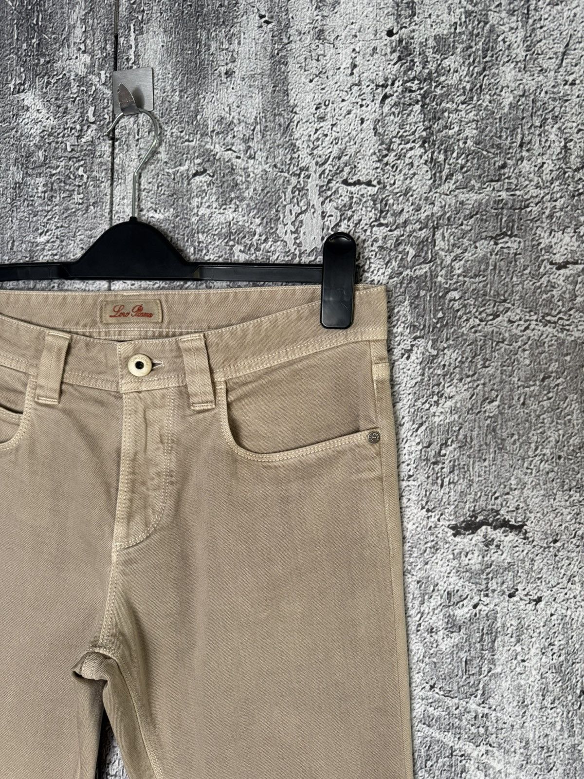Loro Piana Loro Piana Beige Denim Chino Pants Metal Logo FAE8342 Jeans Size US 31 - 5 Thumbnail