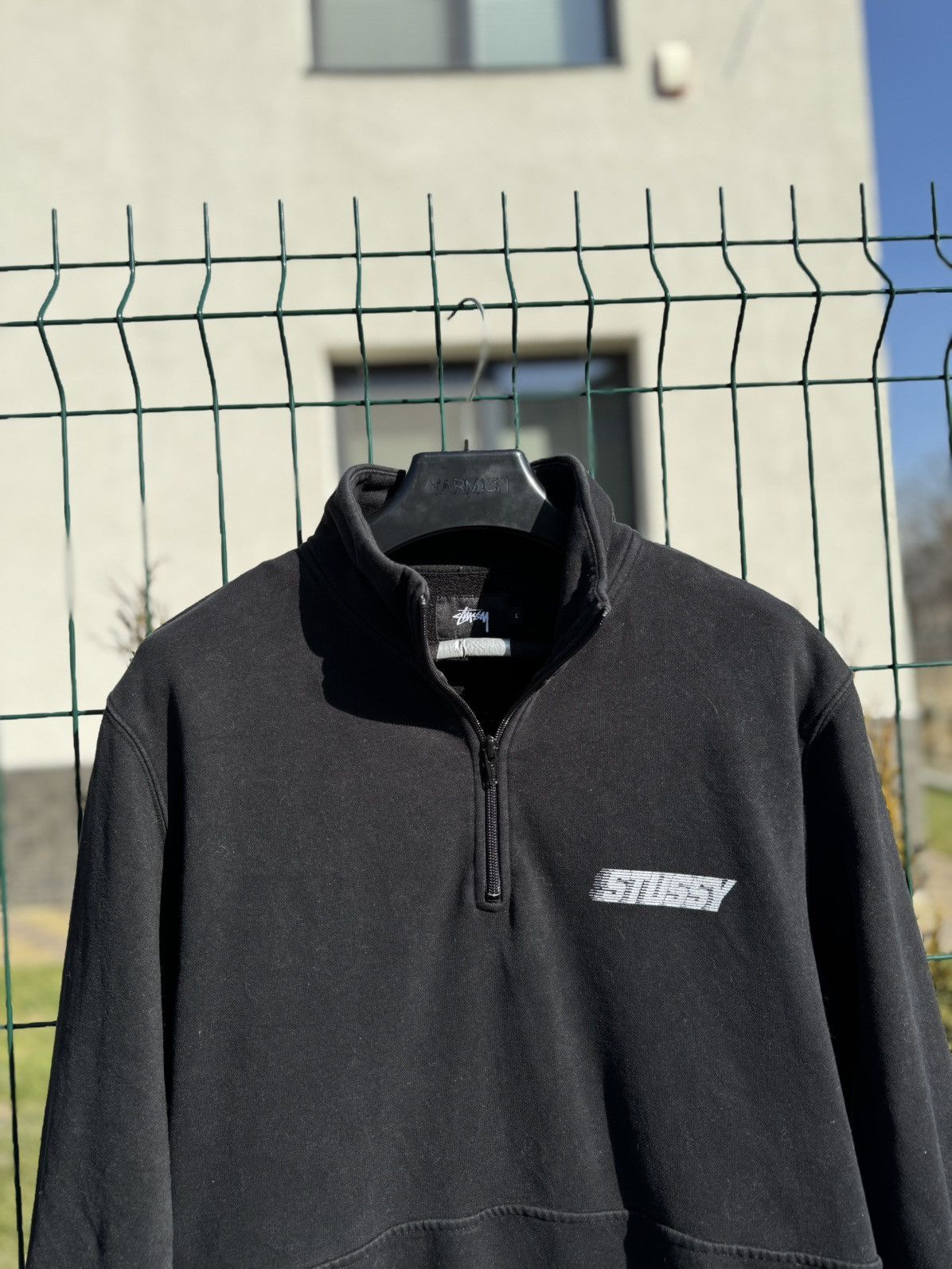Stussy Stussy International Half Zip Sweatshirt Size US L / EU 52-54 / 3 - 3 Thumbnail