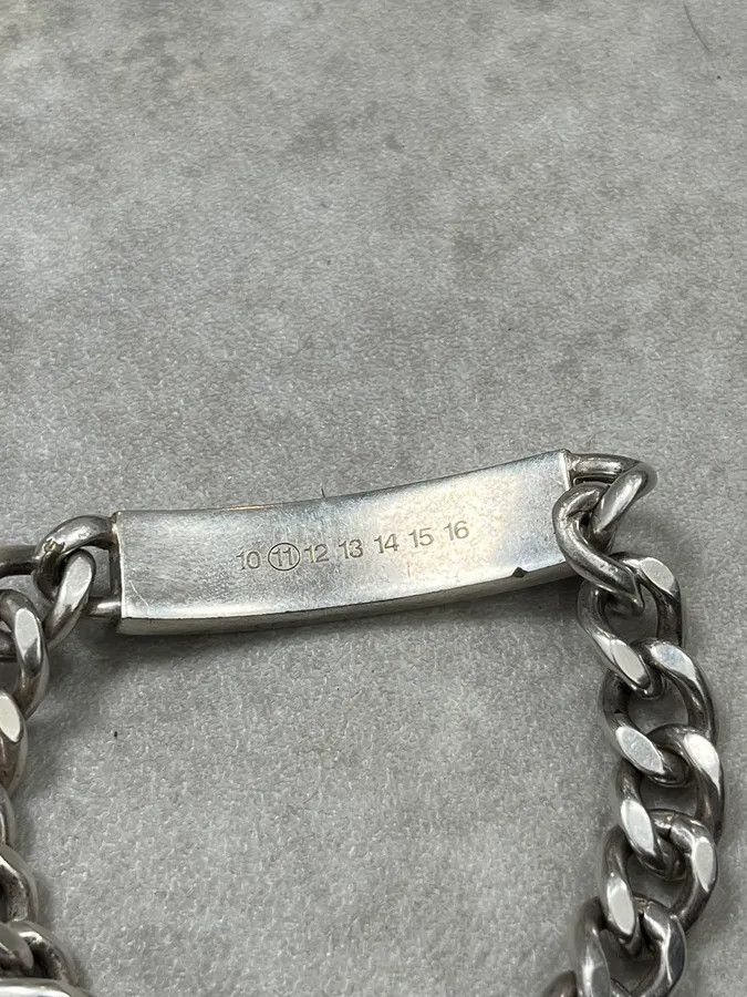 Maison Margiela AW2010 Maison Margiela Grey Cuban Link Armband Bracelet Size ONE SIZE - 7 Thumbnail