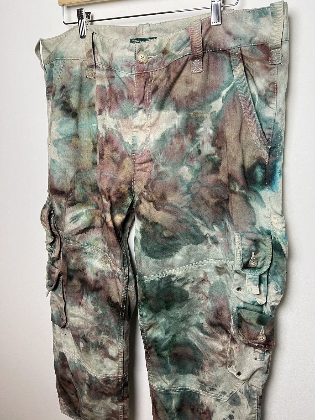 Polo Ralph Lauren ralph lauren tie dye cargo camo multipocket army pants Size US 36 / EU 52 - 3 Thumbnail
