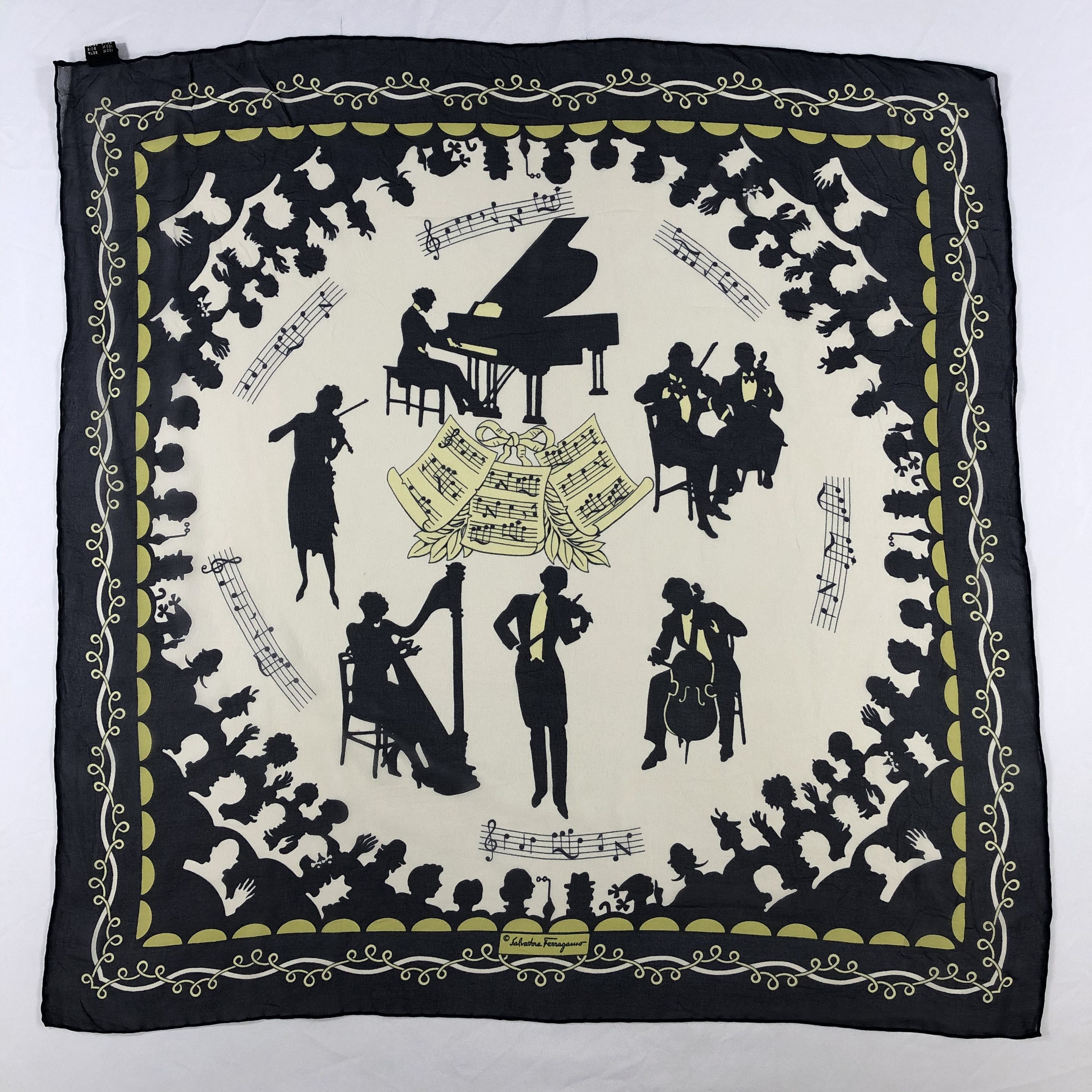 Vintage Vintage Salvatore Ferragamo Silk Scarf Size ONE SIZE - 2 Thumbnail