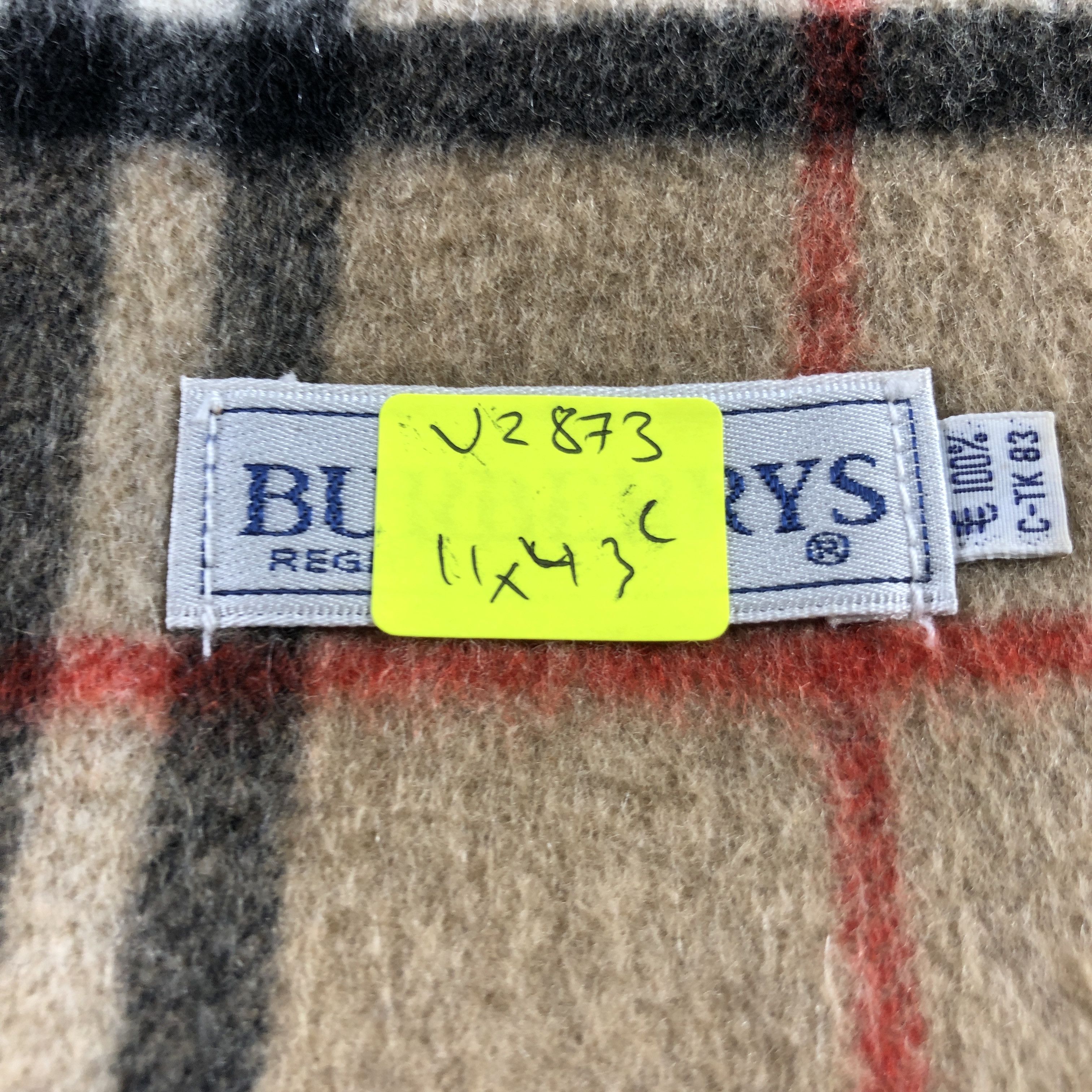 Burberry Burberry Tan Nova Check Cashmere Scarf Muffler V2873 Size ONE SIZE - 6 Thumbnail