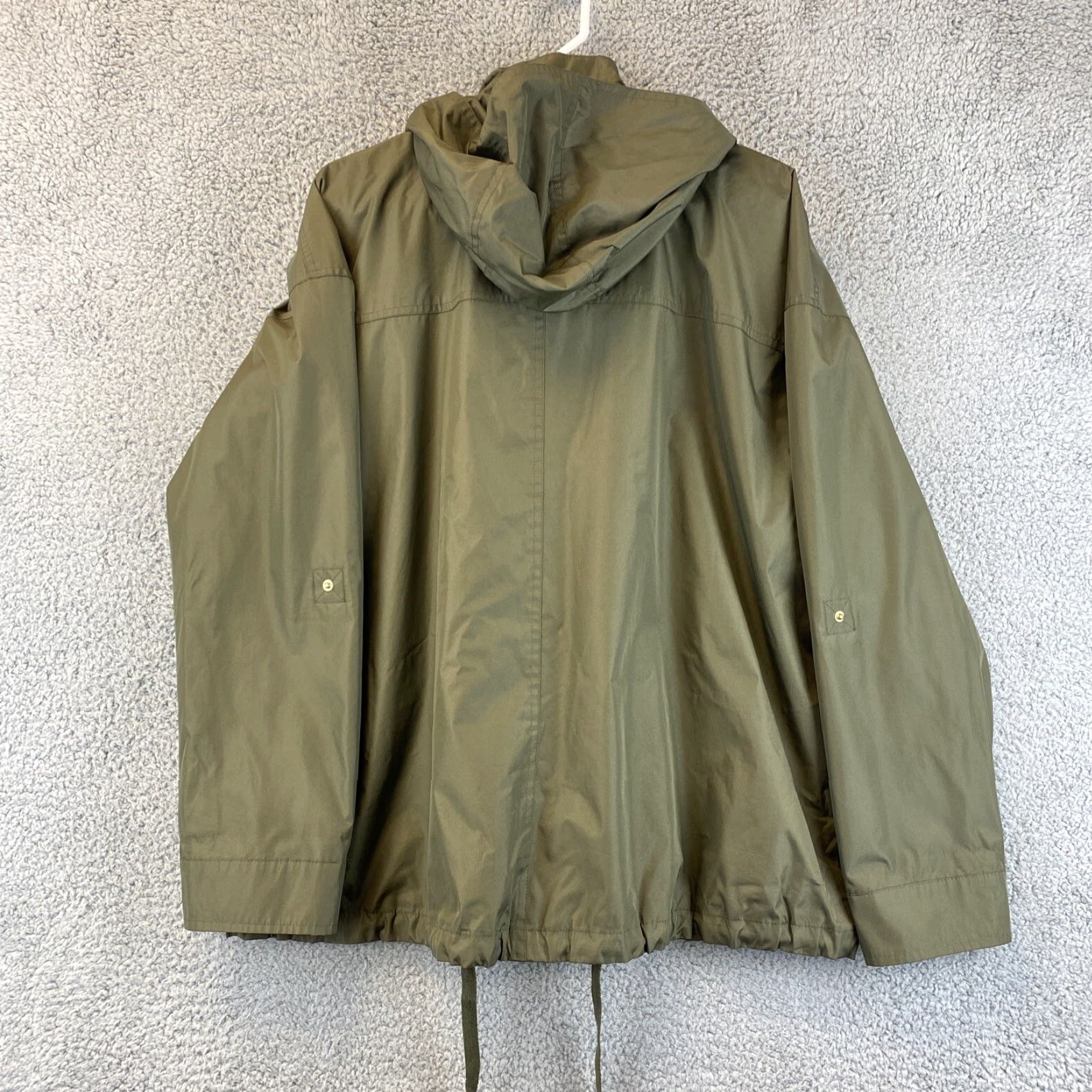 Vintage Fleet Street Coat Womens Green Detachable Hooded 50-23 XL Regular Short Softshell Jacket Zipper Fall Size XL / US 12-14 / IT 48-50 - 6 Thumbnail