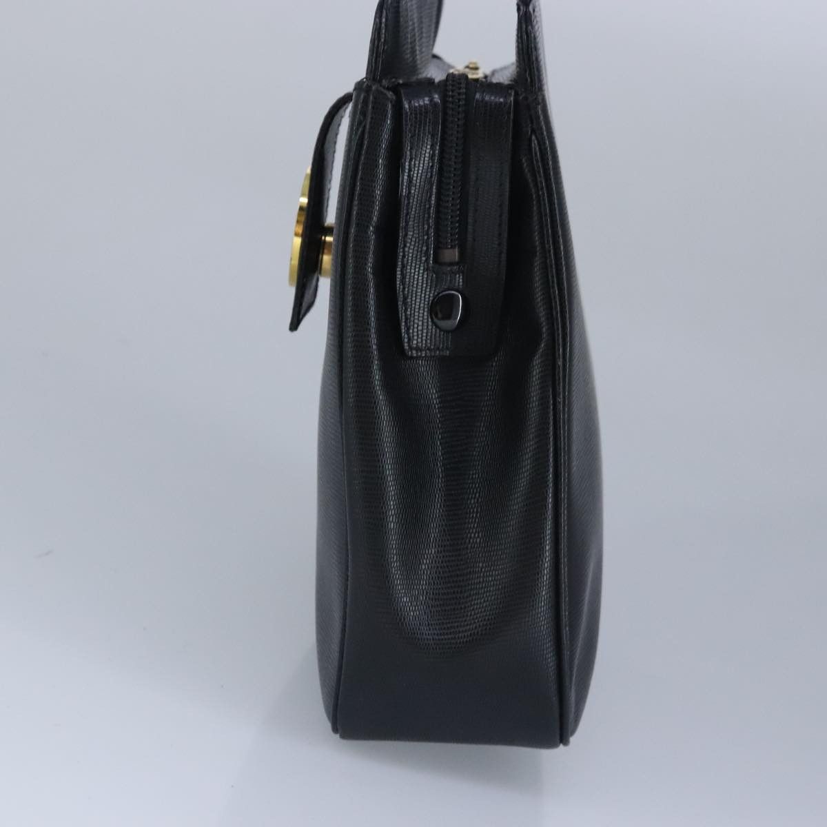 Celine CELINE Shoulder Bag Leather Black Gold Size ONE SIZE - 4 Thumbnail