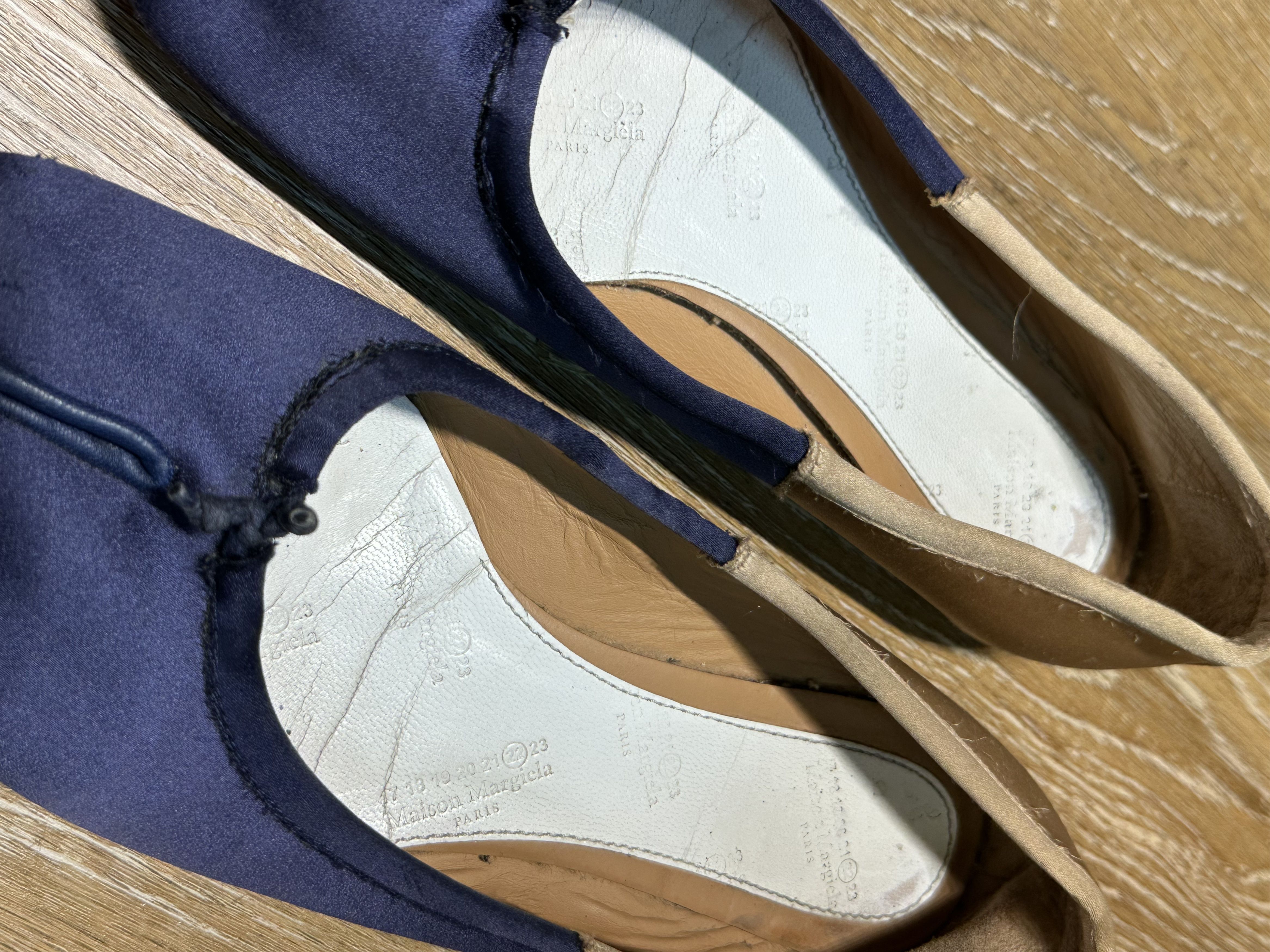 Maison Margiela Maison Margiela Tabi Ballerinas Blue/Gold Size US 7 / IT 37 - 7 Thumbnail