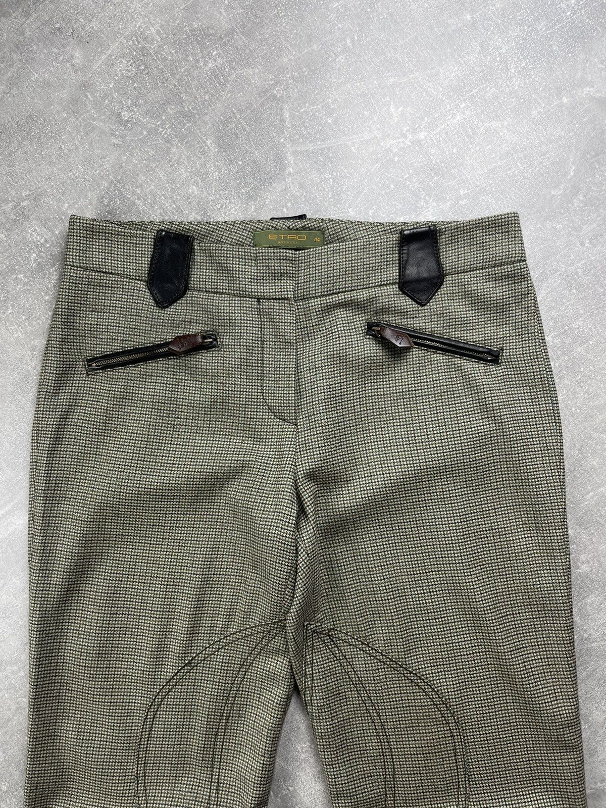 Etro Etro Milano Tailored Riding Style Pants Houndstooth Pattern Size 30" / US 8 / IT 44 - 3 Thumbnail