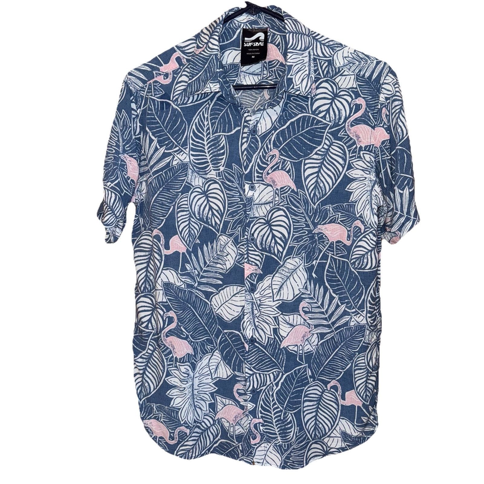 Other Surf Style Button Down Tropical Flamingo Shirt Men’s Size M Size US M / EU 48-50 / 2 - 1 Thumbnail
