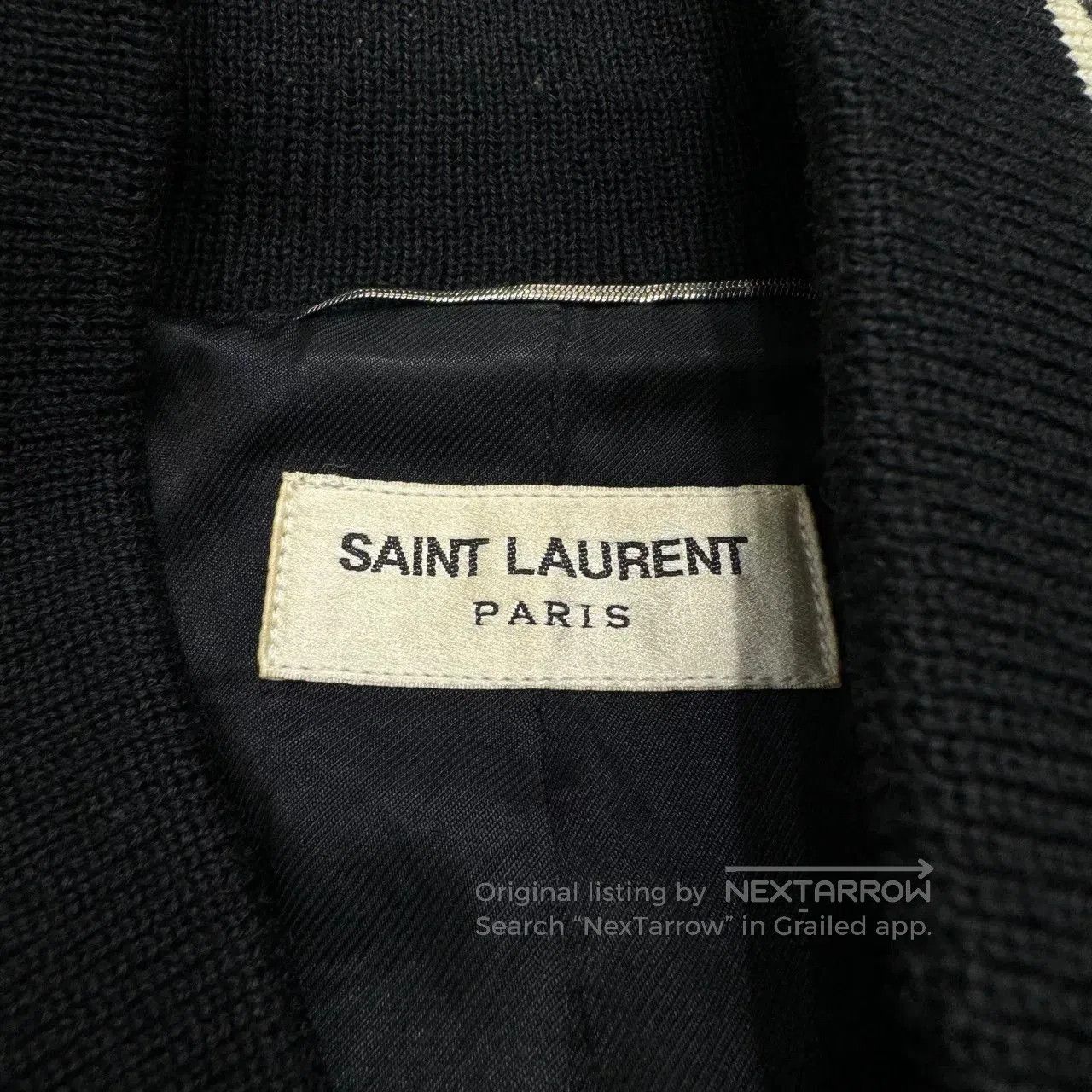 Saint Laurent Paris SLP Teddy Baseball Jacket. Size US M / EU 48-50 / 2 - 2 Thumbnail