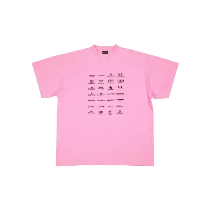 Balenciaga Balenciaga SS23 Logo Print Pink T-Shirt 0079 Size US M / EU 48-50 / 2 - 1 Thumbnail
