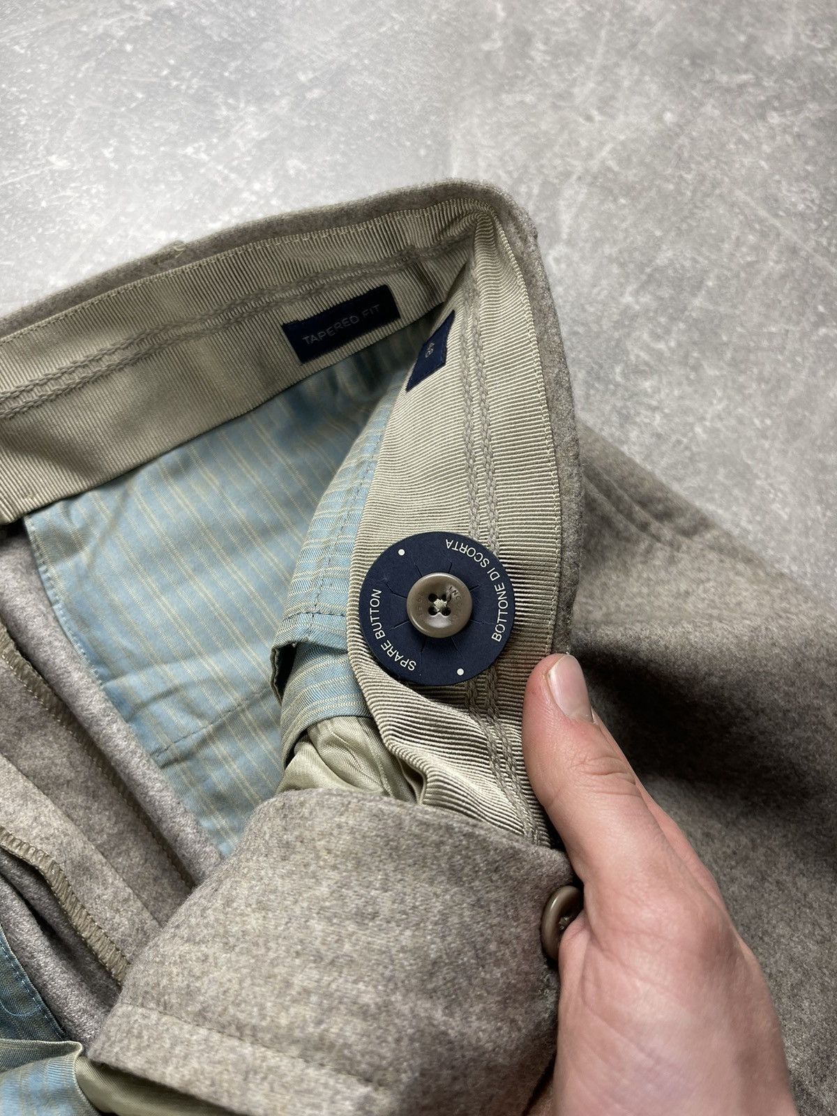 Incotex Incotex NEW Super 100s Tapered Fit Wool Luxury Chino Pants Size US 36 / EU 52 - 10 Thumbnail