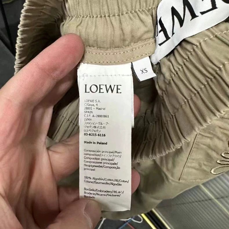 Loewe loewe Khaki logo pants 2506-Nextarrow Size US 26 / EU 42 - 4 Thumbnail