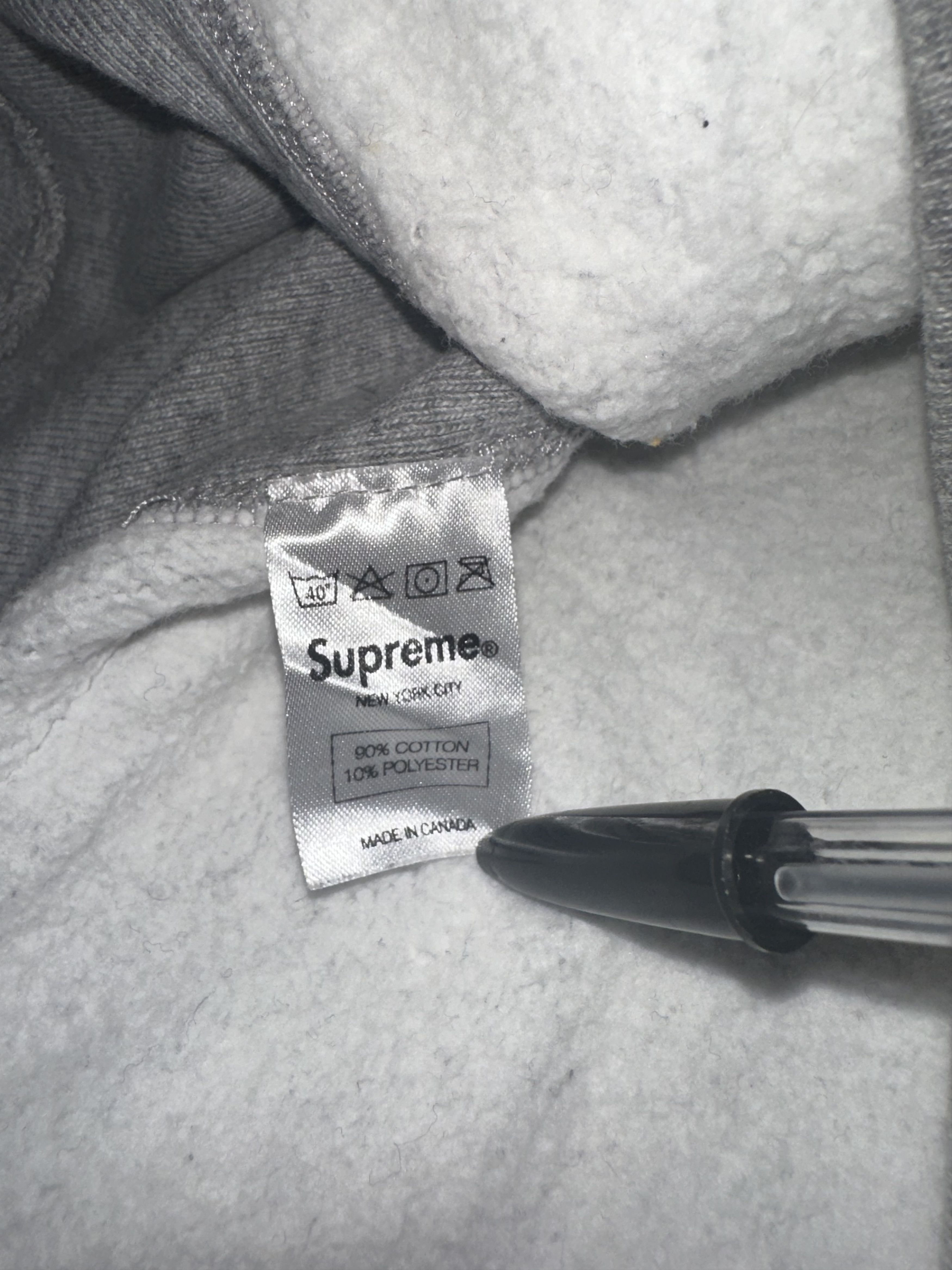 Supreme 2012 Red on Grey Box Logo Size US L / EU 52-54 / 3 - 5 Thumbnail