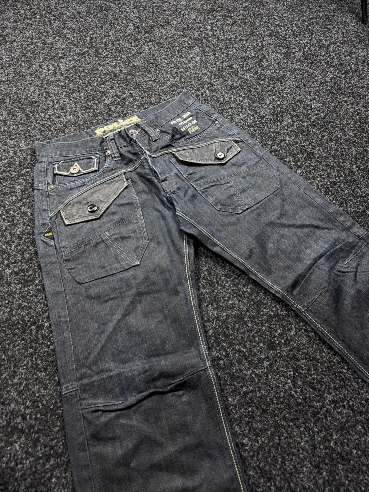 Japanese Brand Y2K Japanese Police G-Star style 00s Retro Dark Denim Jeans Size US 32 / EU 48 - 5 Thumbnail