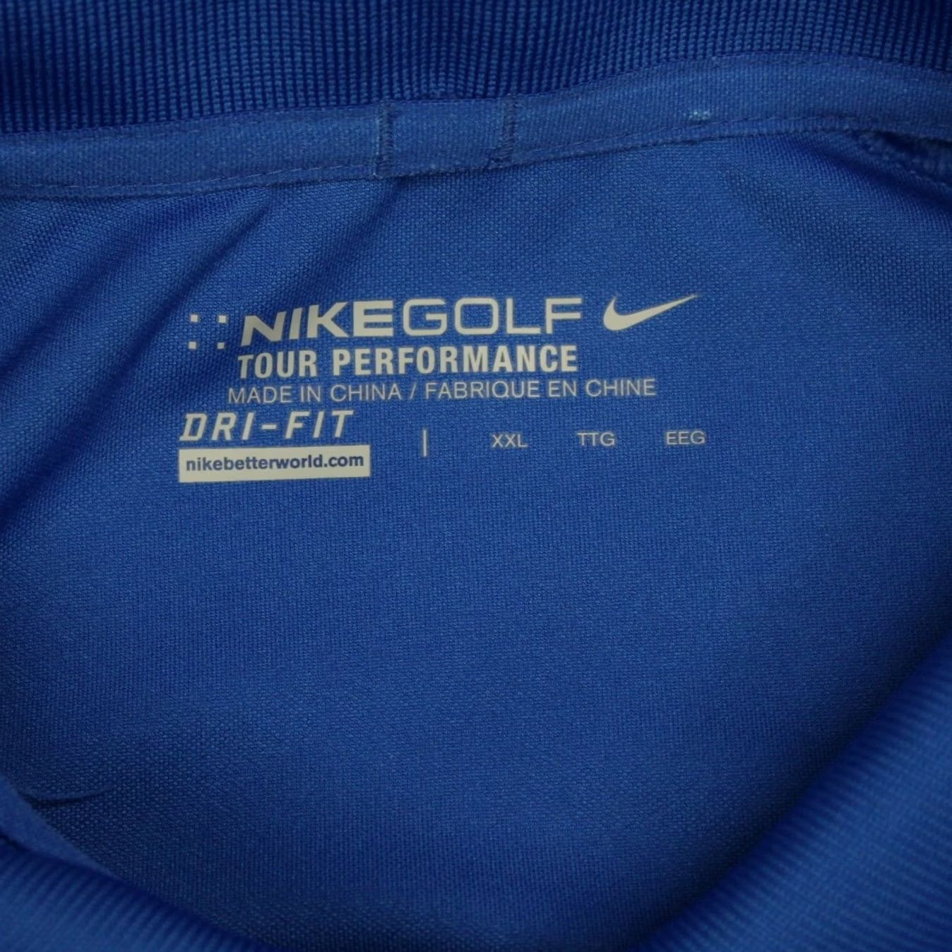 Nike Nike Golf Tour Performance Polo Shirt Mens 2XL Blue Dri-Fit S/S Pullover Polo Size US XXL / EU 58 / 5 - 5 Thumbnail