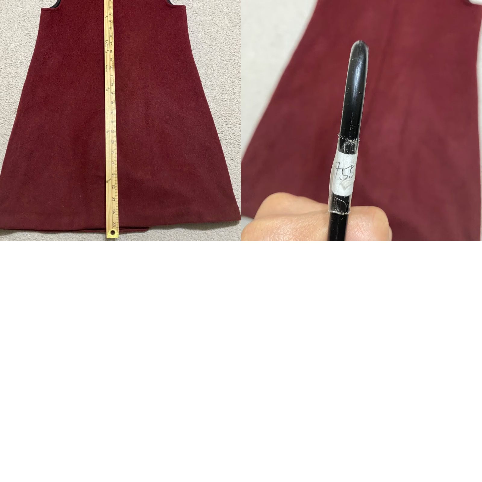 UNTUCKit UNTUCKit Womens XS Vest Jacket Red Double Breasted Longline Wool Blend Shirt Womens XS Vest Red Untuckit Longline Wool Blend Size XS / US 0-2 / IT 36-38 - 8 Thumbnail