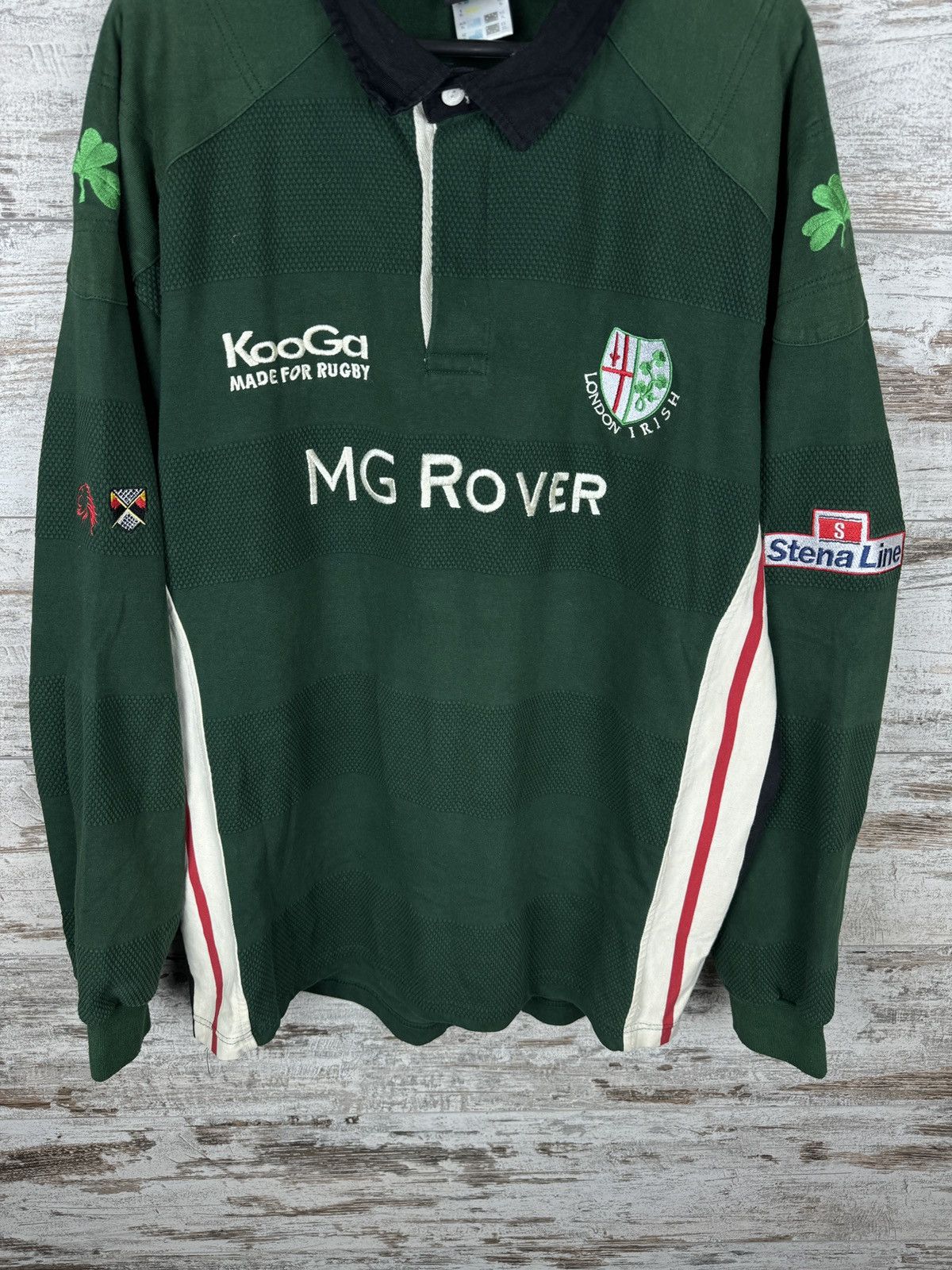Vintage Mens Vintage KooGa London Irish rugby longsleeve sweatshirt Size US XL / EU 56 / 4 - 4 Thumbnail