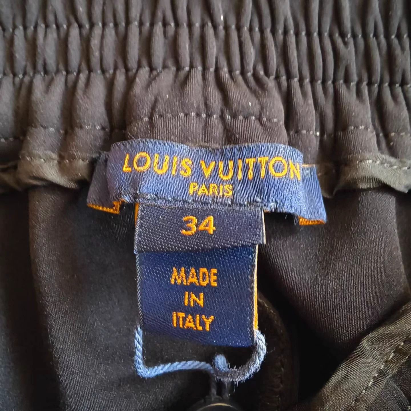 Louis Vuitton LOUIS VUITTON Logo Striped Short Skirt Women's Black Size 25" / US 0 / IT 36 - 3 Thumbnail
