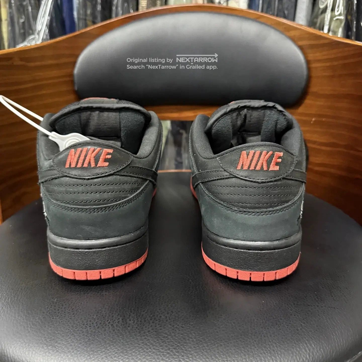 Nike Nike SB Dunk Low Black Pigeon Black-Red 42.5 DS Size US 9.5 / EU 42-43 - 3 Thumbnail