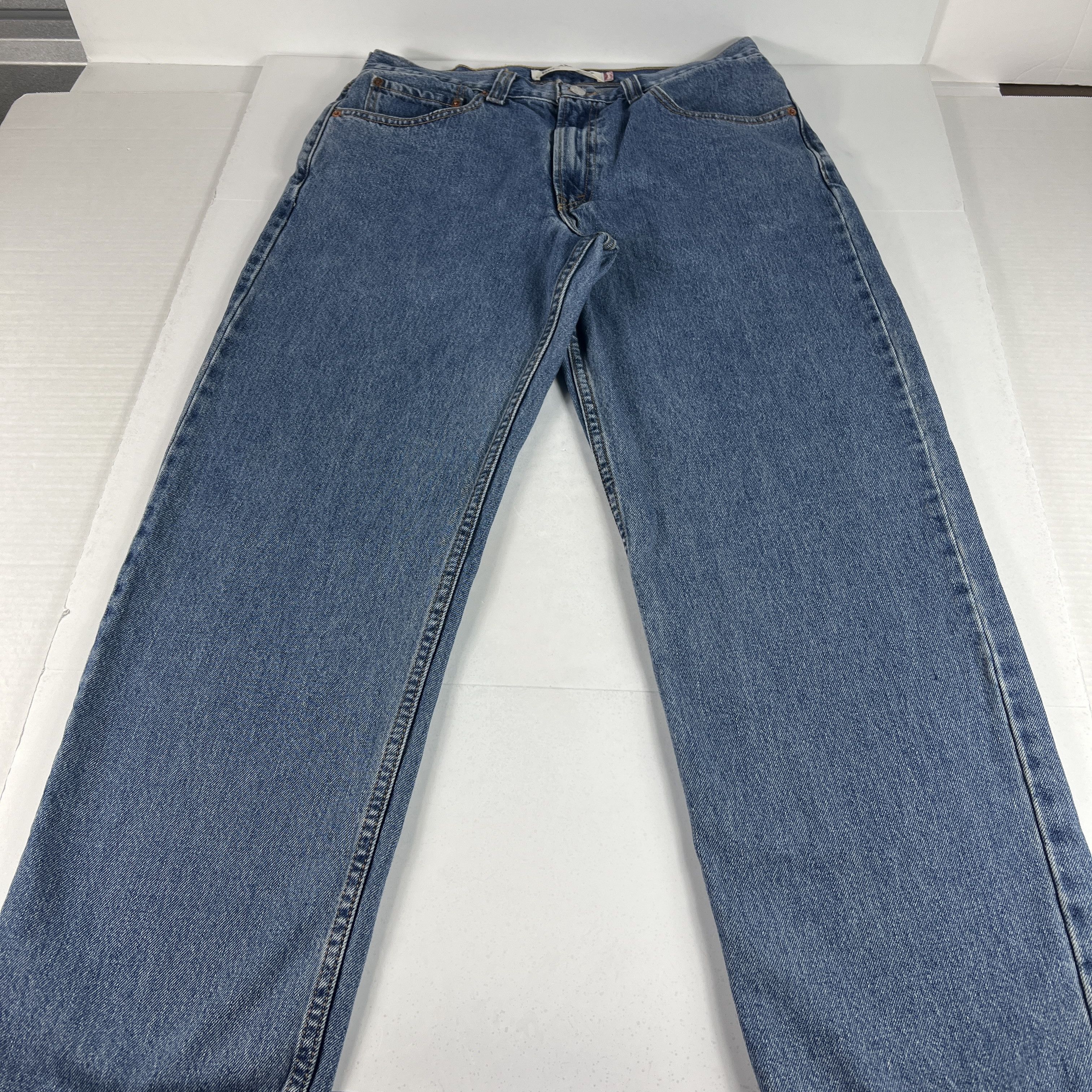 Levi's × Vintage Y2K Levi's Jeans 550 Relaxed Blue Faded Cotton Denim Size US 34 / EU 50 - 1 Thumbnail