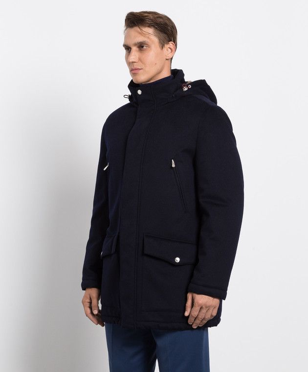 Brunello Cucinelli o1w1db10924 Wr Padded Jacket in Navy Size US M / EU 48-50 / 2 - 2 Thumbnail