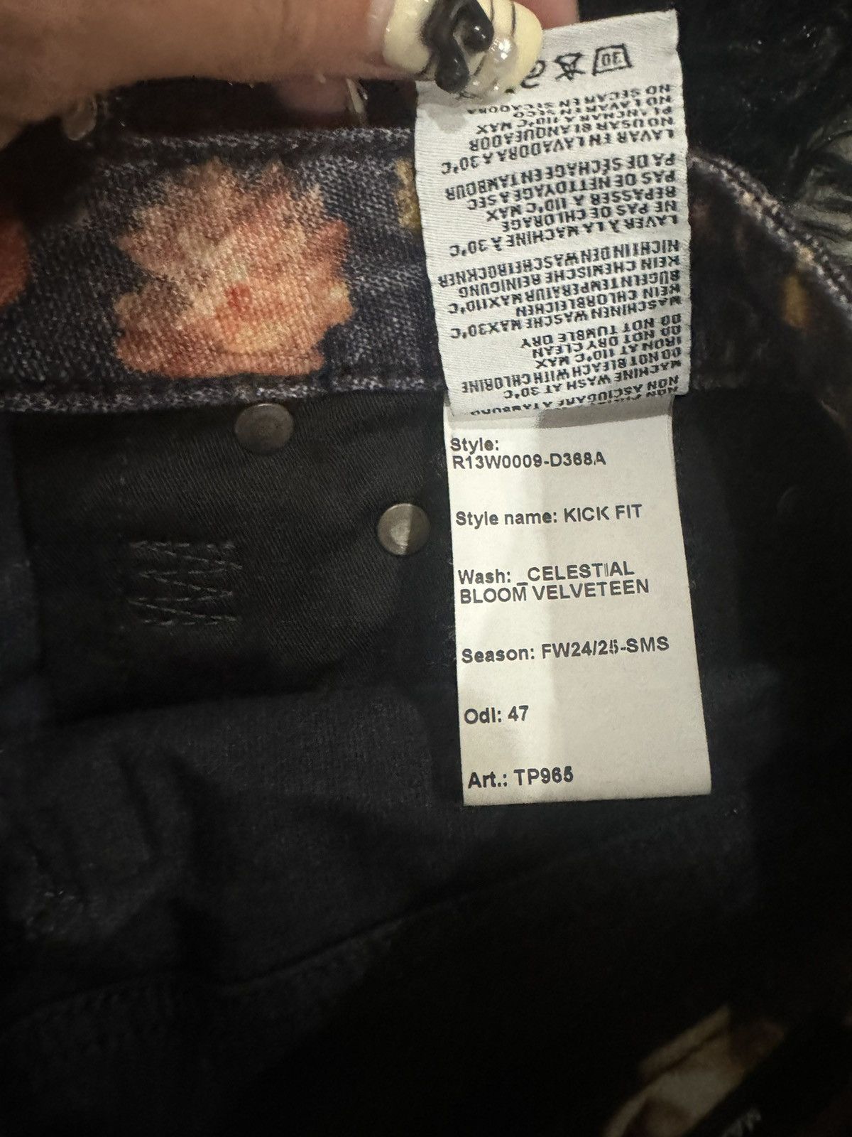 R13 Celestial Bloom Kick Fit Size 25" / US 0 / IT 36 - 5 Thumbnail