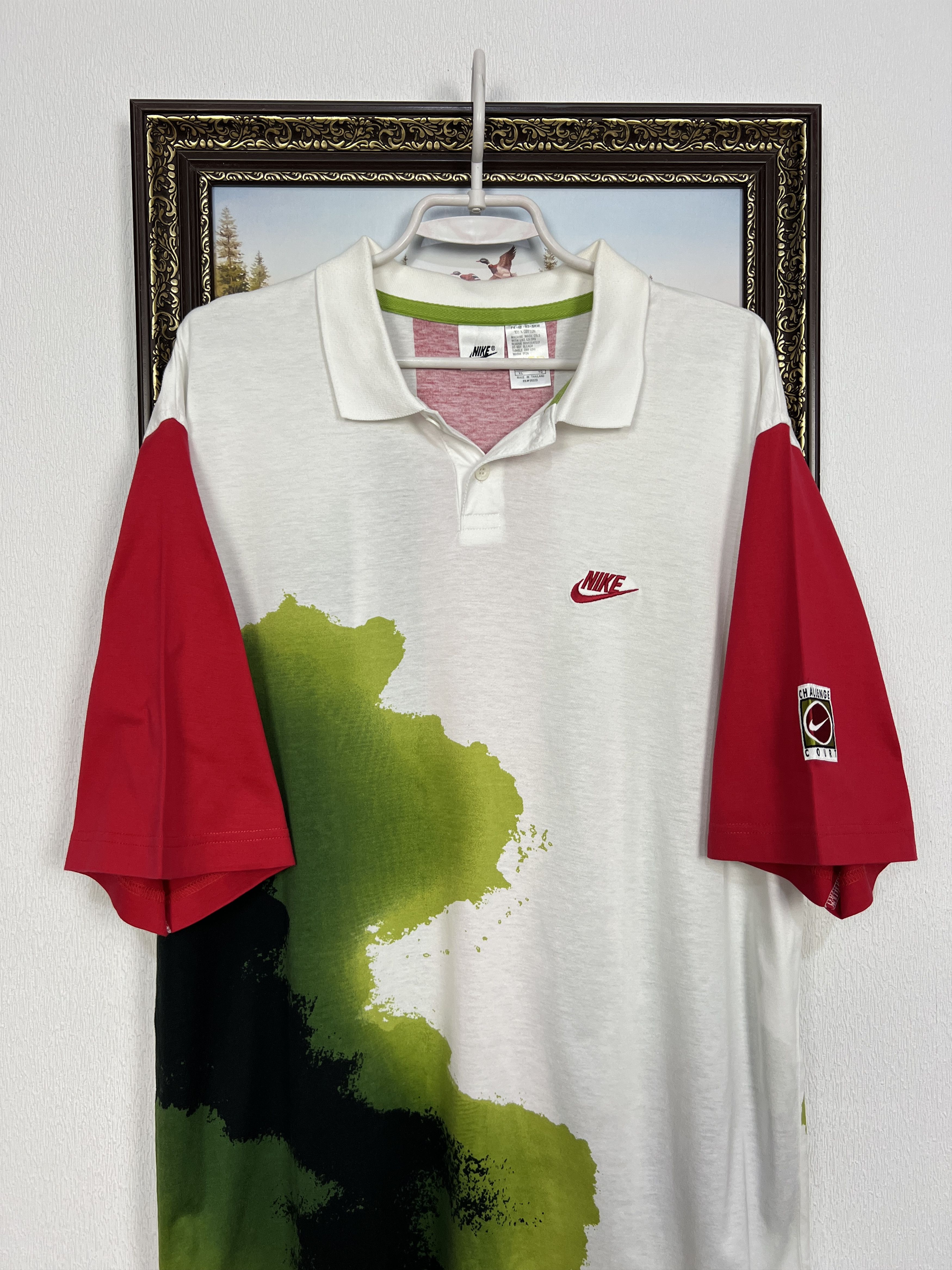 Nike Vintage Challenge Court Andre Agassi Tennis Shirt Jersey Tee Size US XL / EU 56 / 4 - 2 Thumbnail