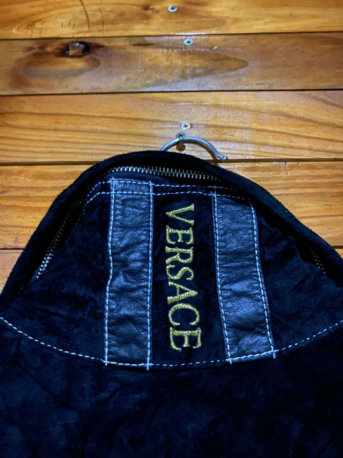 Vintage Vintage Gianni Versace Medusa Embroidery Black Jacket – Bold Size US M / EU 48-50 / 2 - 14 Thumbnail