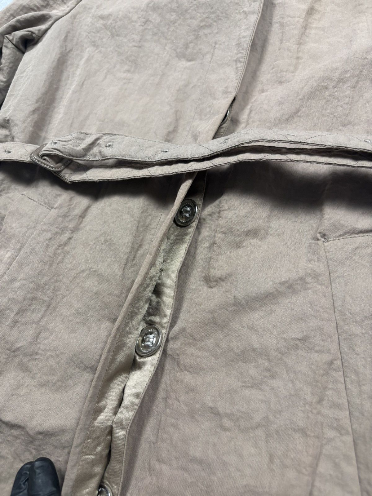 Burberry Burberry Runway Showroom Sample Trench Coat In Taupe Beige Size S / US 4 / IT 40 - 7 Thumbnail